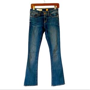 Pilcro And The Letterpress Jeans BootCut Mid Rise Distressed Denim Womens 25